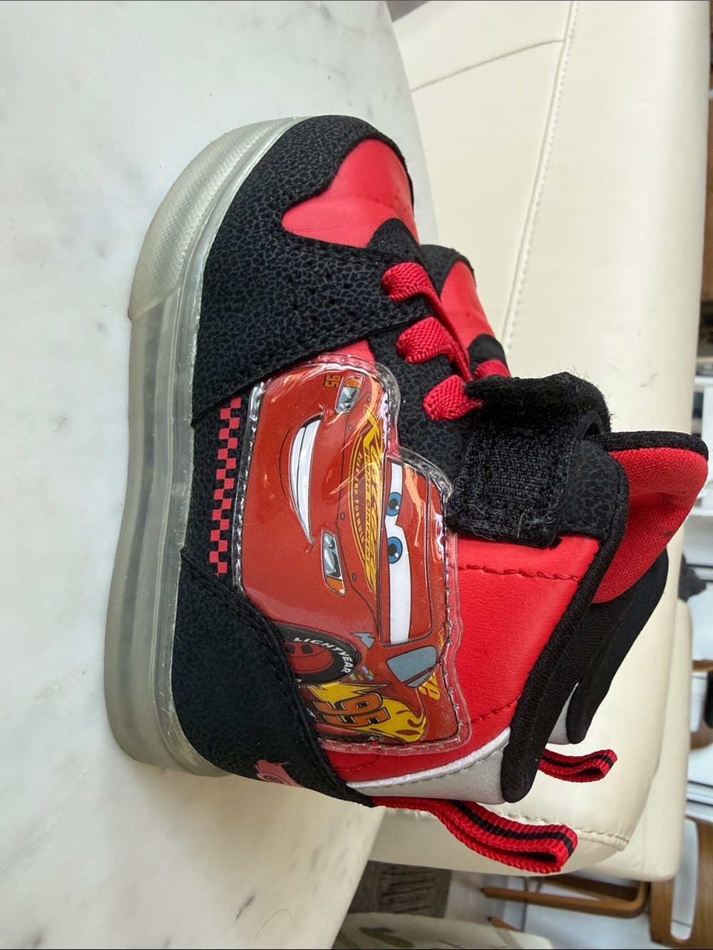 Red Lightning McQueen Kids Light-Up Sneaker